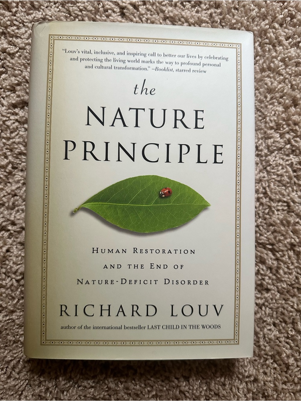 The Nature Principle - Hardbound/ dust jacket